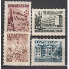 Eslovaquia - Correo 1943 Yvert 94/97 * Mh Cultura