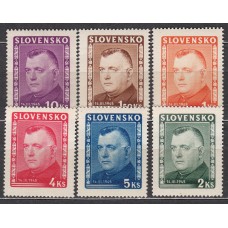 Eslovaquia - Correo 1945 Yvert 122/27 * Mh Presidente Tiso - Personajes