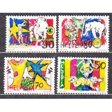 Suiza - Correo 1992 Yvert 1406/9 ** Mnh El Mundo del Circo
