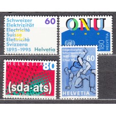 Suiza - Correo 1995 Yvert 1468/71 ** Mnh Aniversarios