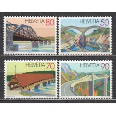 Suiza - Correo 1991 Yvert 1378/81 ** Mnh Puentes