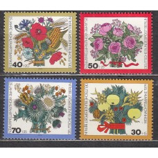 Alemania Berlin Correo 1974 Yvert 437/40 ** Mnh Flores