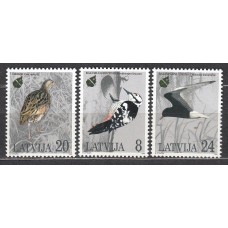 Letonia Correo 1995 Yvert 363/65 ** Mnh Fauna - Aves