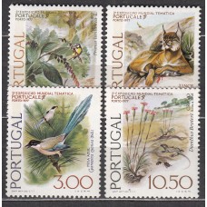 Portugal Correo 1976 Yvert 1306/9 ** Mnh Flora - Fauna - Aves