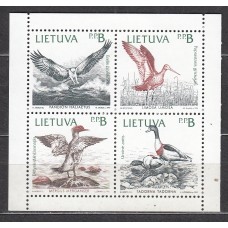 Lituania Correo Yvert 432/35 ** Mnh Fauna - Aves