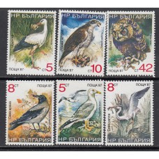 Bulgaria Correo 1988 Yvert 3222/27 ** Mnh Fauna - Aves
