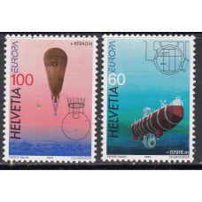 Tema Europa 1994 Suiza  Yvert 1453/54 ** Mnh