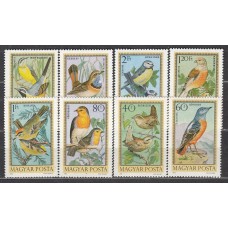 Hungria Aereo 1973 Yvert 360/67 ** Mnh Fauna - Aves
