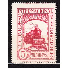 España Sueltos 1930 Edifil 471 ** Mnh Ferrocarriles