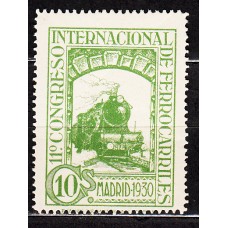 España Sueltos 1930 Edifil 472 ** Mnh Ferrocarriles