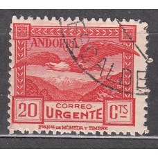 Andorra Española sueltos 1929 Edifil 27 usado