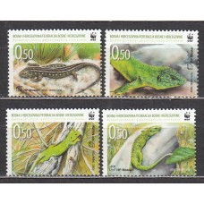 Bosnia - Correo 2010 Yvert 603A/D ** Mnh Fauna - Lagartos