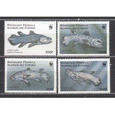 Comores - Correo 1998 Yvert 820/23 ** Mnh Fauna - Peces