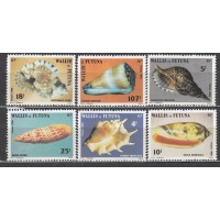 Wallis y Futuna Correo Yvert 337/42 ** Mnh Fauna Marina - Caracolas