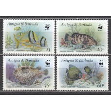 Antigua Correo Yvert 963/66 ** Mnh Fauna - Peces