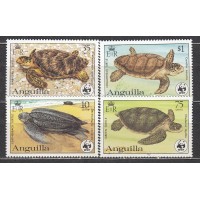 Anguilla Correo Yvert 492/95 ** Mnh Fauna - Tortugas