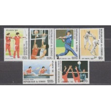 Congo Frances - Correo 1996 Yvert 1035/40 ** Mnh Deportes 