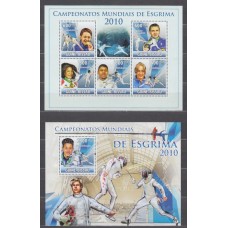 Guinea Bissau Correo Yvert 3723/27+ Hoja 612 ** Mnh Deportes