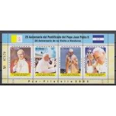 Honduras Aereo 2003 Yvert 1155/58 ** Mnh Papa Juan Pablo II
