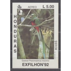 Honduras Hojas Yvert 49 ** Mnh Fauna - Aves