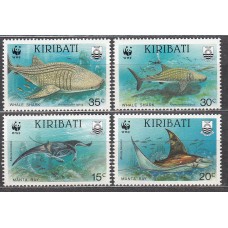 Kiribati - Correo Yvert 238/41 ** Mnh Fauna - Peces