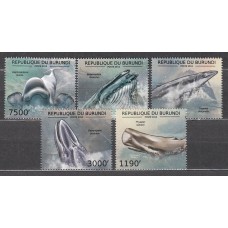 Burundi - Correo Yvert 1798/801+SH 289 ** Mnh Fauna Marina - Cetaceos - Ballenas
