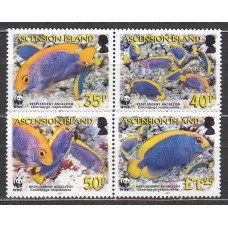 Ascension - Correo Yvert 902/905 ** Mnh Fauna Marina - Peces