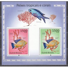 Guinea Bissau - Hojas Yvert 535 ** Mnh Fauna Marina - Peces