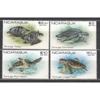 Nicaragua - Correo 1981 Yvert 954/57 ** Mnh Fauna - Tortugas