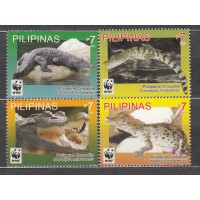 Filipinas Correo 2011 Yvert 3581/84 ** Mnh Fauna - Cocodrilos
