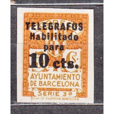 Barcelona Telegrafos 1934 Edifil 4 s (*) Mng