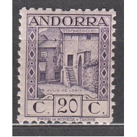 Andorra Española Sueltos 1935 Edifil 34 * Mh