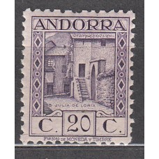 Andorra Española Sueltos 1935 Edifil 34 * Mh