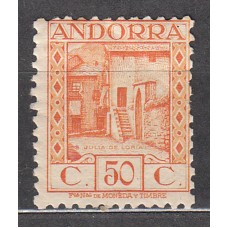 Andorra Española Sueltos 1935 Edifil 39 (*) Mng