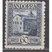 Andorra Española Sueltos 1935 Edifil 40 * Mh