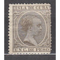 Cuba Sueltos 1891 Edifil 124 (*) Mng