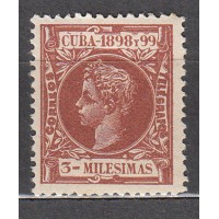 Cuba Sueltos 1898 Edifil 156 ** Mnh