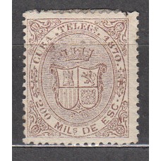 Cuba Sueltos Telegrafos Edifil 7 * Mh