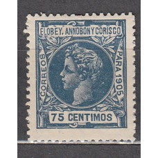 Elobey Sueltos 1905 Edifil 28 * Mh