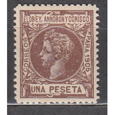 Elobey Sueltos 1905 Edifil 29 * Mh