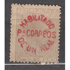 Filipinas Sueltos 1881 Edifil 66 R * Mh