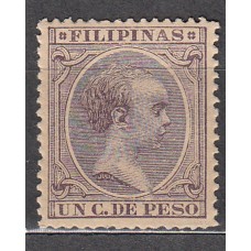 Filipinas Sueltos 1891 Edifil 92 * Mh