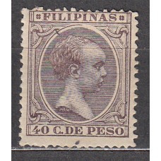 Filipinas Sueltos 1896 Edifil 129 ** Mnh Punto Claro