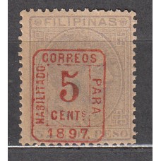 Filipinas Sueltos 1898 Edifil 130 A ** Mnh