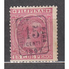 Filipinas Sueltos 1898 Edifil 130 F ** Mnh Manchas del tiempo
