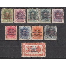 Marruecos Correo 1923 Edifil 81/90 (*) Mng Manchas del Tiempo