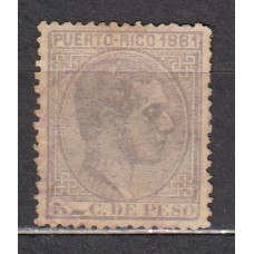 Puerto Rico Sueltos 1881 Edifil 51usado