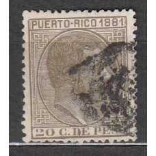 Puerto Rico Sueltos 1881 Edifil 54 usado - defecto