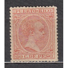 Puerto Rico Sueltos 1890 Edifil 83 * Mh