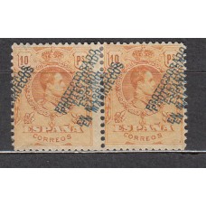 Marruecos Variedades 1915 Edifil 55hh ** Mnh Bonita Pareja con Sobrecarga doble